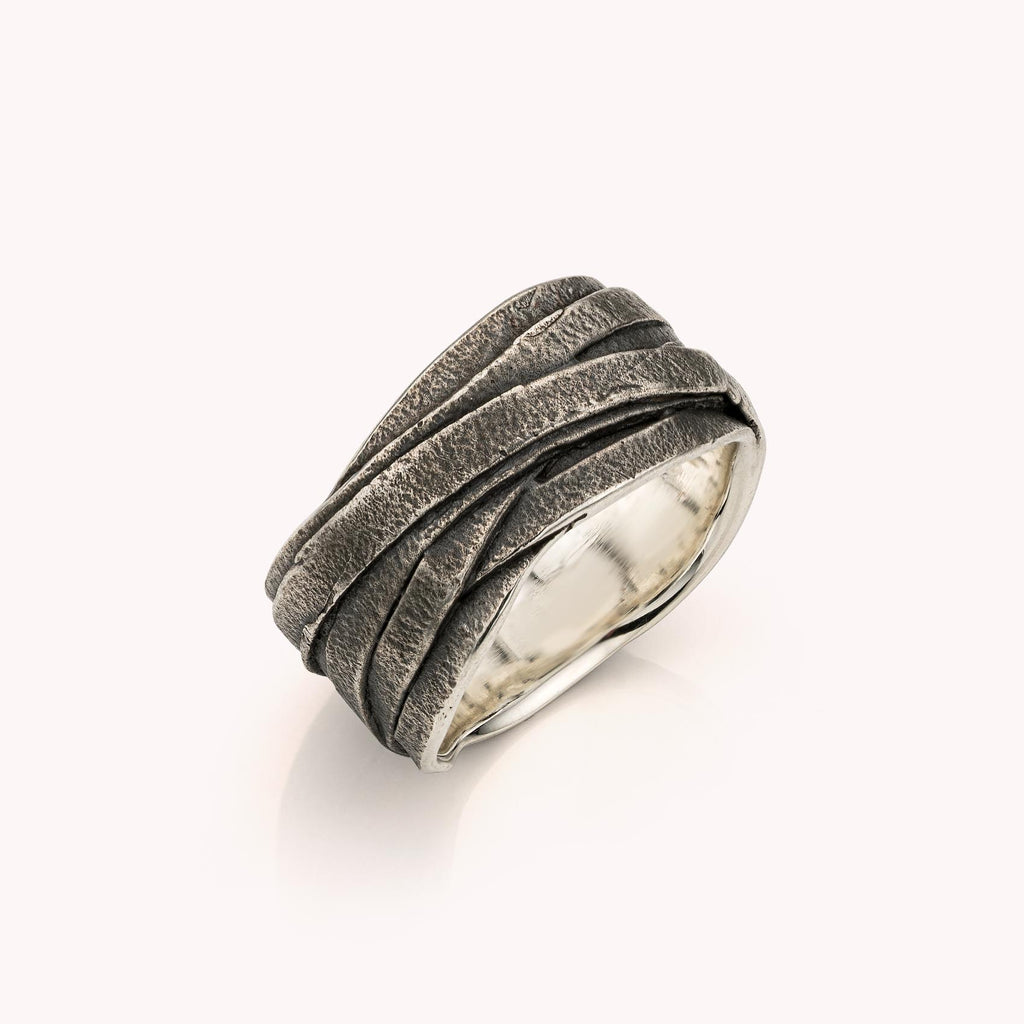 wikkel ring in zilver