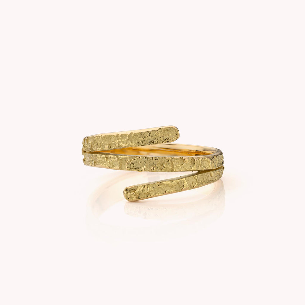 gouden ring driedubbele band zonder diamant