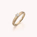 gouden ring solitair met diamant