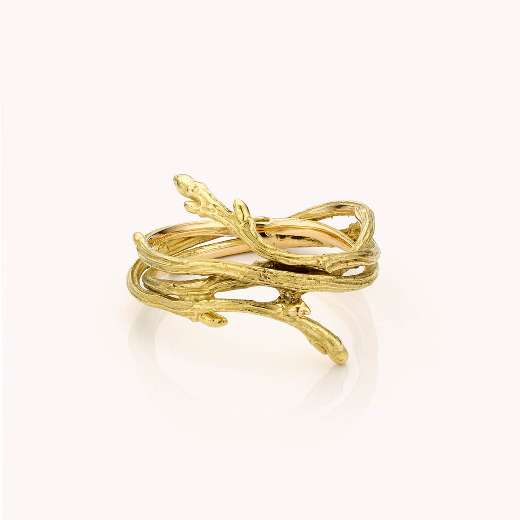 brede, open takjes ring