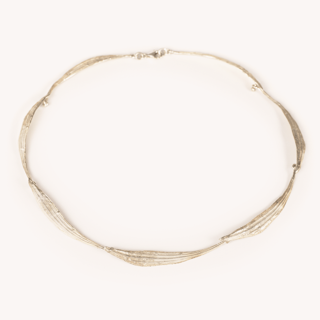 halsketting wegebree in zilver