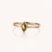 witgouden ring met bruine diamant
