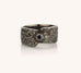 zwarte zilveren ring met zwarte diamant