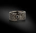 zwarte zilveren ring met zwarte diamant